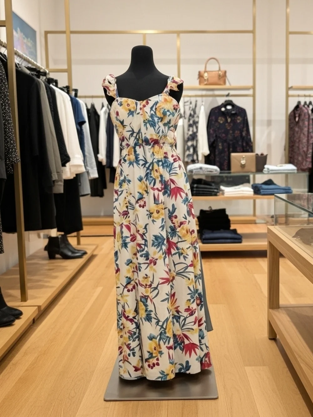 Lily Rose White Floral Lace-Up Back Maxi Dress - Picture 2 of 6